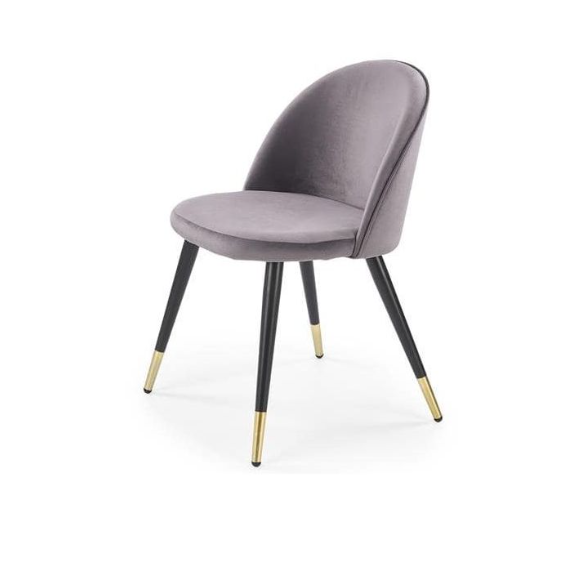 Стул 50см серый/черн/золот K315 Halmar - фото