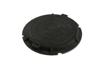  Люк полимерно песчаный. d760мм(до3т) черный