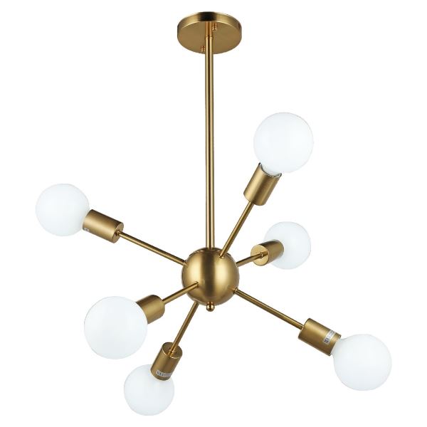  Люстра потолочная 13189/6GD