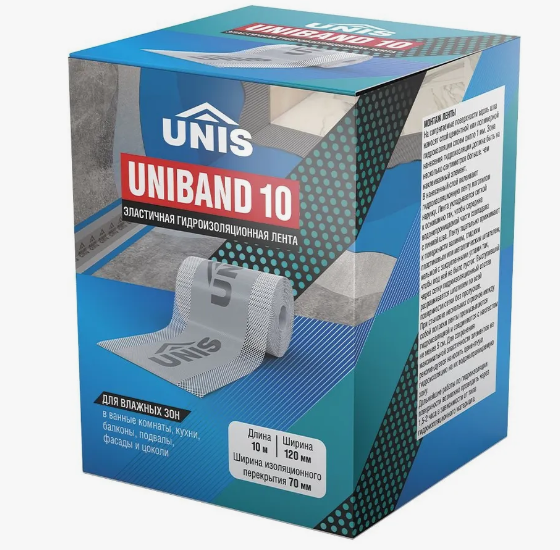  Лента гидроизоляционная 10м Uniband10 Юнис
