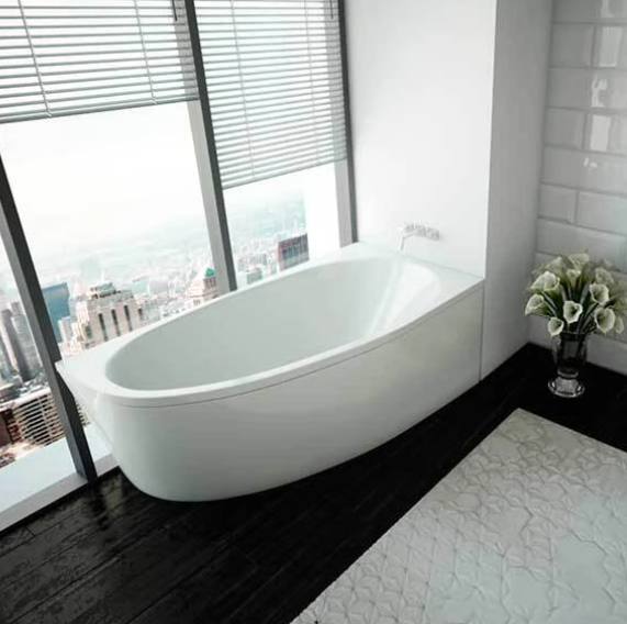  Ванна 160*90см Дива акрил ассиметричн правая белая Aquatek