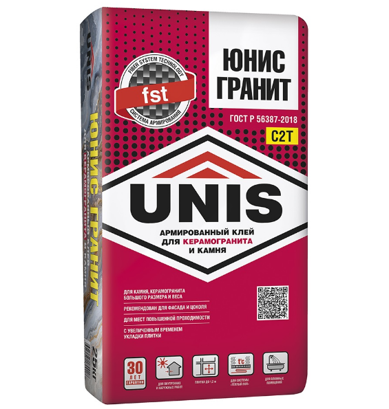  Клей плиточный 25кг Юнис Гранит