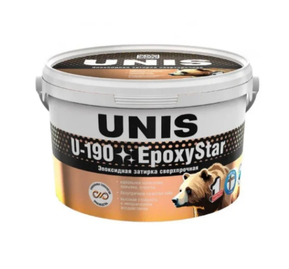  Затирка эпоксидная 2кг Юнис U-190 Epoxy Star С11 шоколад