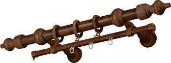  Карниз круг. мет.пласт.+шина 1,4м рустик