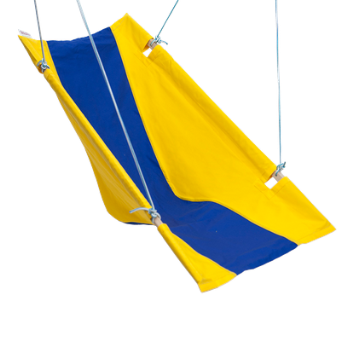  Гамак детский Покачайка эргоном сине-желтый