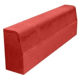  Камень бордюрный 220*75*1000 красный
