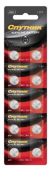  Батарейка AG1/10B Alkaline Battery Спутник