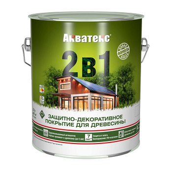 Защитно-декоративное покрытие Акватекс Калужница 2,7л арт.18120 Рогнеда  - фото