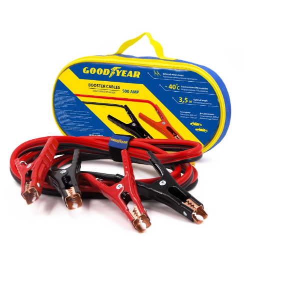  Провода прикуривания Goodyear 500А 3,5м сумка 