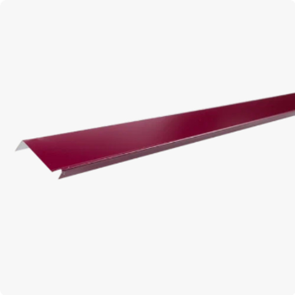  Планка примыкания полиэстер RAL 3005 красная дл. 2м
