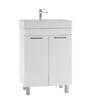 Тумба 600мм Енисей60 Контраст Стандарт б/ящика DA2709Т Айсберг - фото