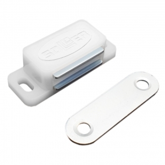  Защелка магнитная мебельн. 42х12,5мм белая 4шт