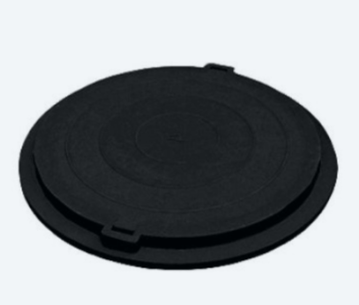  Люк полимерно песчаный. d760мм(до1,5т) черный