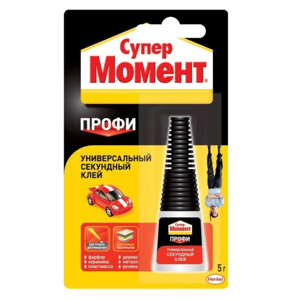  Клей секундный Супер Момент Профи 5гр 832228