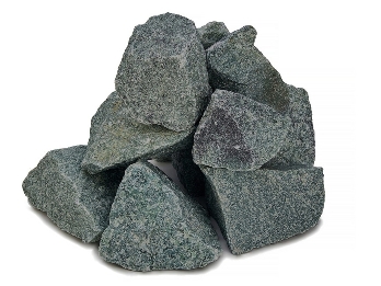 Камни для бани 20кг Пироксенит колотый ведро - фото