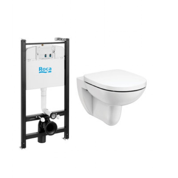  Инсталяция+унитаз + сиден Debba Round Roca