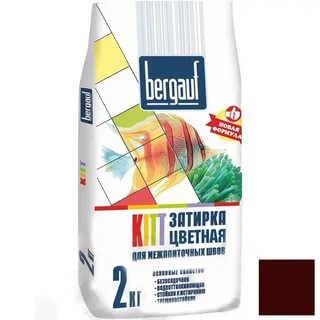  Затирка Bergauf Kitt 2кг темно-корич