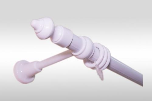  Карниз круг. мет.пласт.+шина 1,6м белый