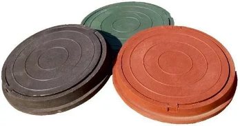  Люк полимерно песчаный. d760мм(до3т) коричневый