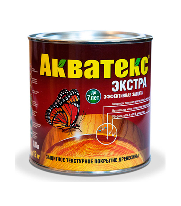 Защитно-декоративное покрытие Акватекс-Экстра Сосна  0,8л арт.90850/18160 Рогнеда  - фото