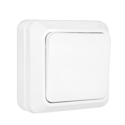  Выключатель 1ОП белый О0021 Олимп