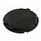 Люк полимерно песчаный. d760мм(до3т) черный